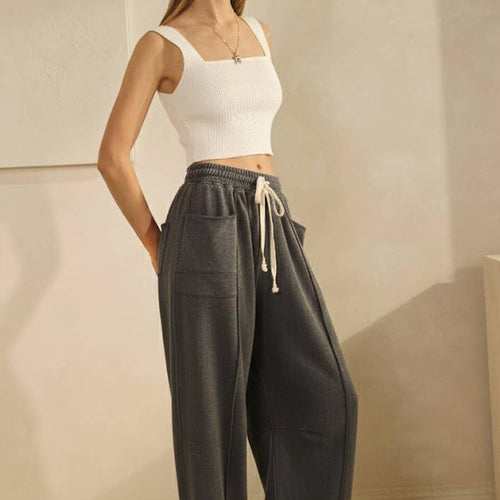 Plus Washed Charcoal French Terry Pants