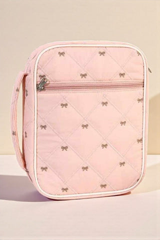 SC - Pink and Brown Bow Bible Cover