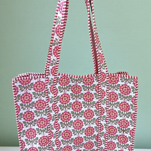 SC - ETA 1/30 - Cali Pink Floral Tote Bag