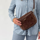 Sabrina Studded Suede Bum Bag