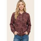 FLORAL PRINTED HOODIE TOP