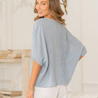 Plus Patchwork Striped Dolman Sleeve Top