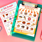 Pretend Play Ice Cream Shop Order Notepad