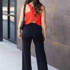 Ready to Ship | The Brooke - Black Wide Leg Full-Length with Pockets - Luxe Leggings by Julia Rose®