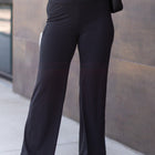 Ready to Ship | The Brooke - Black Wide Leg Full-Length with Pockets - Luxe Leggings by Julia Rose®