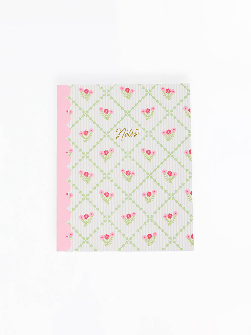 Scallop Notebook  | Cottage Trellis