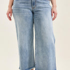 Mary Mid Rise Ankle Wide Leg + Hollywood WB + Fray Hem