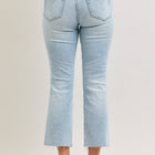 Martha Mid Rise Kick Flare w Raw Hem