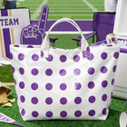 SC - ETA 9/30-10/14 Purple Polka Dot Vinyl TOTE BAG
