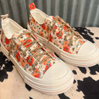 FLIRTY FLORAL SLIP ON SNEAKERS