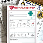 Pretend Play Doctor Medical Check-up Notepad