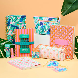 Tropical Blooms Casey Notebook with Phone Loop