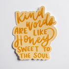 Kind Words | handlettered sticker