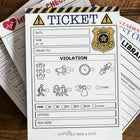 Pretend Play Police Violation Ticket Notepad