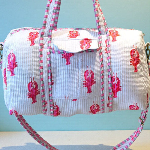 SC - ETA 2/10 - Coastal Catch Lobster Print Duffel Bag