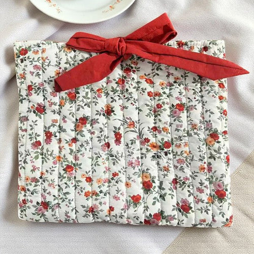 SC - Emilia Red Floral Bible Cover