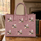 SC - ETA 10/15-10/29 Mallard Marshland Maroon Gingham Vinyl Tote©