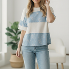 Violets are Blue Colorblock Top
