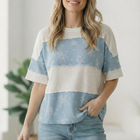 Violets are Blue Colorblock Top