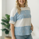 Violets are Blue Colorblock Top