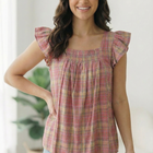 A Country Weekend Pink Plaid Set