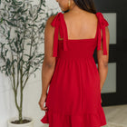 Acting Brand New Contrast Trim Crinkle Woven Dress