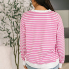 Almost Therapeutic Drop Shoulder Pullover in Candy Pink