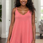 Amber - Reversible Tank in Coral