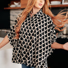 Art Deco Button Up Blouse