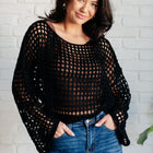 Ask Anyway Fishnet Sweater