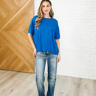 Bare Necessitee Relaxed Tee in Ocean Blue