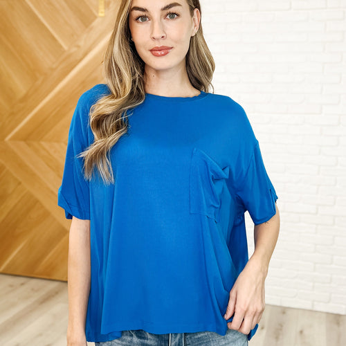 Bare Necessitee Relaxed Tee in Ocean Blue