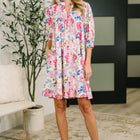 Barely Catch My Breath Notch Neck Dress