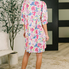 Barely Catch My Breath Notch Neck Dress