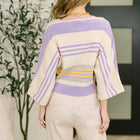 Barely Justified Striped Dolman Sleeve Top