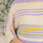 Barely Justified Striped Dolman Sleeve Top