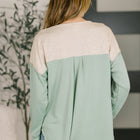 Because I Can Drop Shoulder Henley Top
