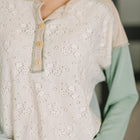 Because I Can Drop Shoulder Henley Top