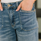 Bella High Waist Soft Barrel Stitch Thru Pocket