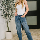 Bella High Waist Soft Barrel Stitch Thru Pocket