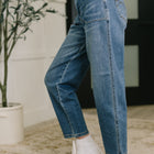 Bella High Waist Soft Barrel Stitch Thru Pocket