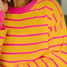 Bold Comfort Contrast Drop Shoulder Pullover