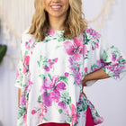 Botanical Bliss - Half Sleeve Top
