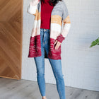 Bring the Warmth Color Block Cardigan