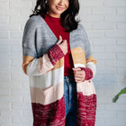 Bring the Warmth Color Block Cardigan