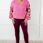 Can't Stop this Feeling V-Neck Knit Sweater