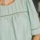 Caught You Looking Crinkle Woven Blouse