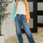 Color Me Confused Color Block Top