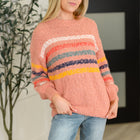 Color Me Cute Fuzzy Knit Pullover