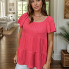 Crimson Tides - Tiered Top